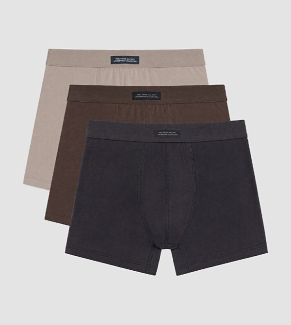 3-Pack Solid Trunks
