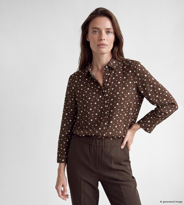 Polka Dots Classic Collar Shirt