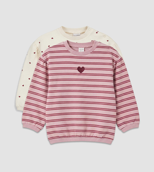 2-Pack Striped Long Sleeves T-Shirts