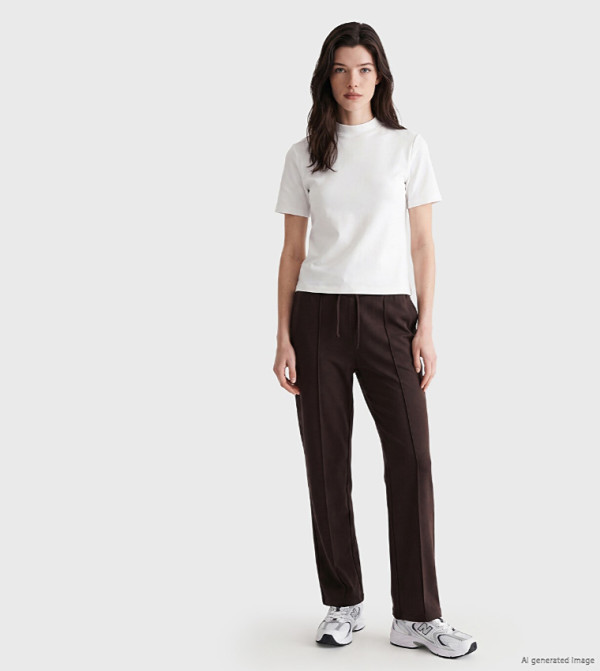 Solid Drawstring Waist Sweatpants