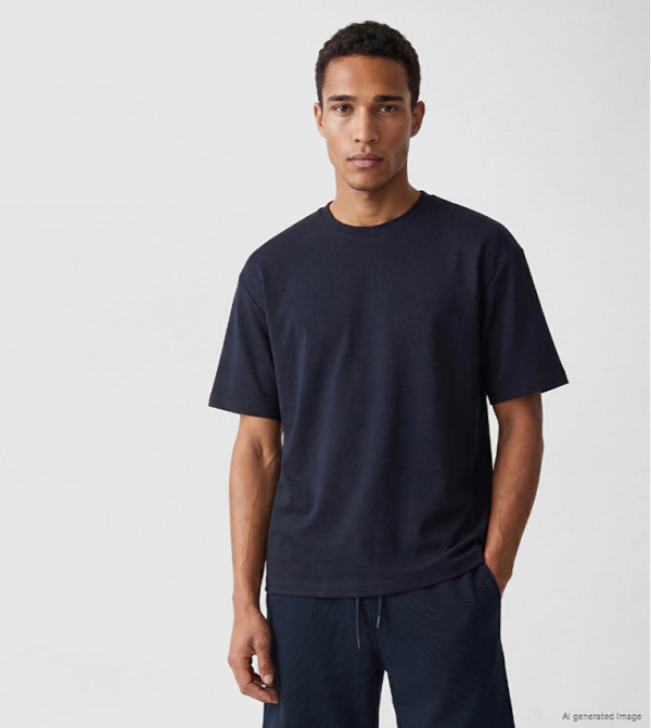Solid Crew Neck Oversized T-Shirt