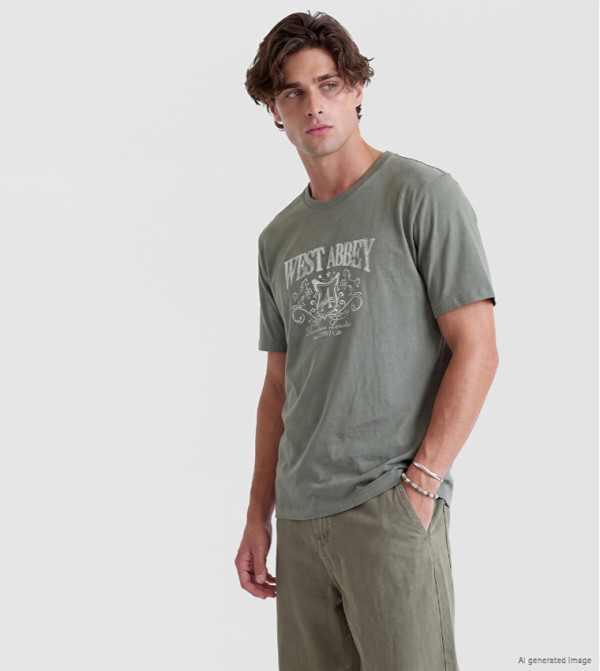 Graphic Crew Neck Short Sleeves T-Shirt