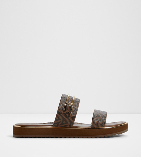 LAGOON Monogram Patterned Flat Sandals