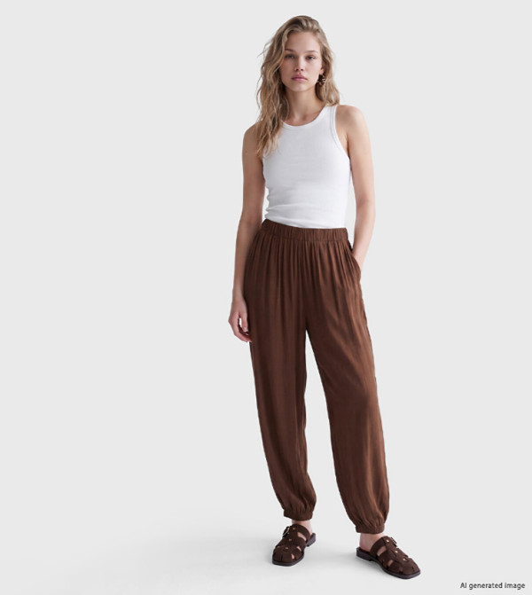 Solid Relaxed Fit Joggers