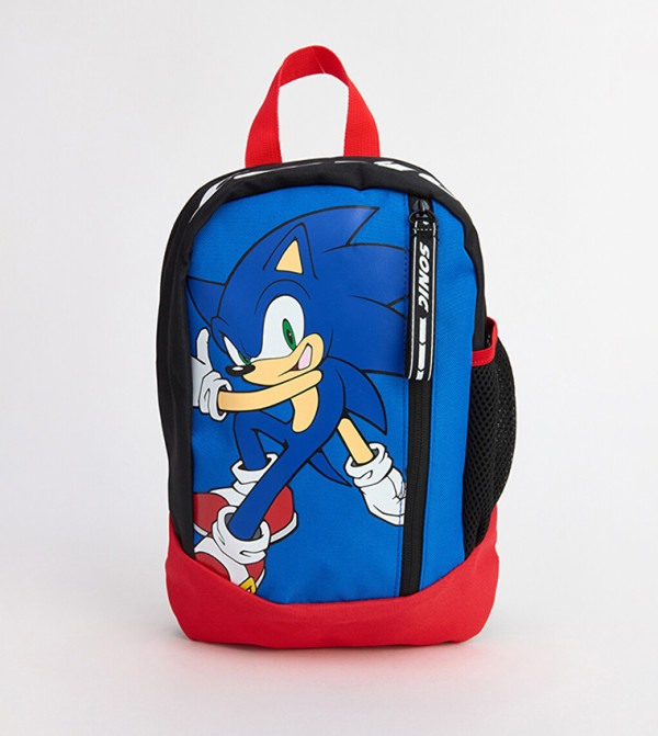 Sonic Print Zippered Backpack