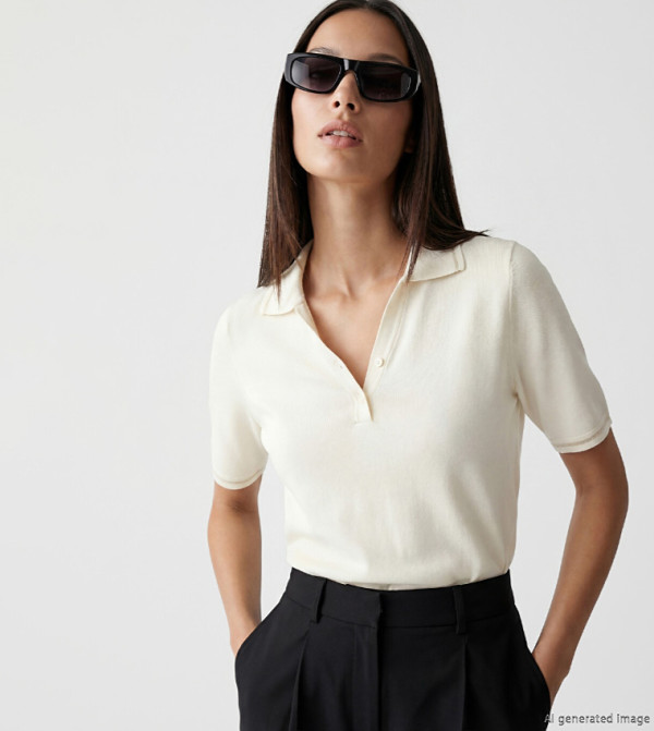 Solid V-Neck Sweater