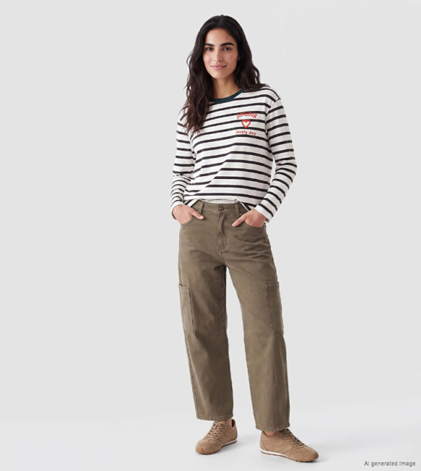 Washed Baggy Fit Jeans