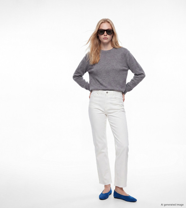 Solid Crew Neck Sweater