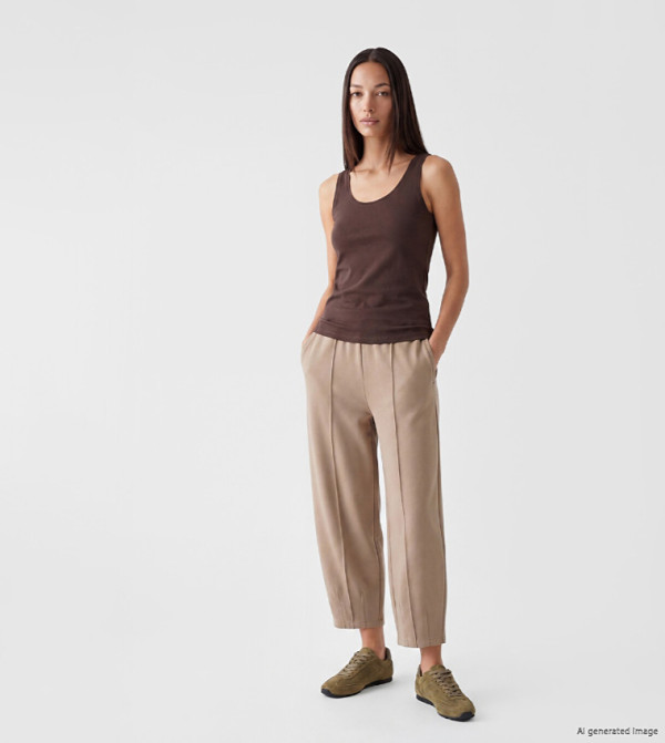 Solid Relaxed Fit Sweatpants