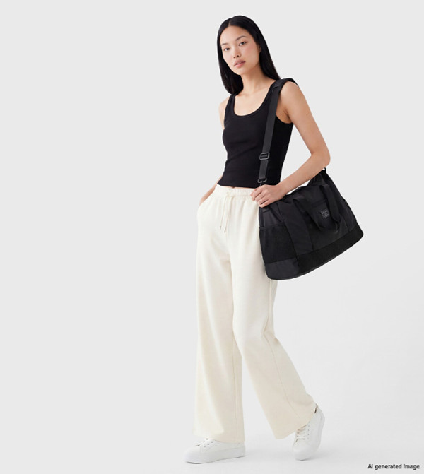 Solid Loose Fit Sweatpants