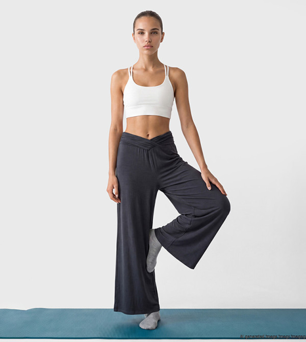 Solid Wide Leg Sweatpants