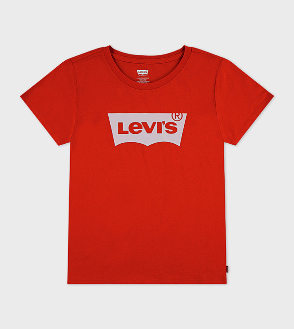 Batwing Logo Printed Short Sleeves T-Shirt