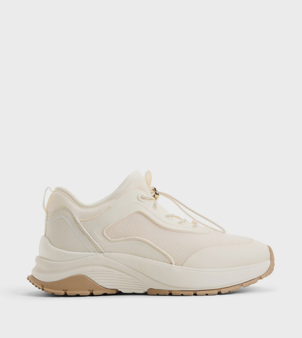 LEXAA Mesh Detail Lace Up Sneakers