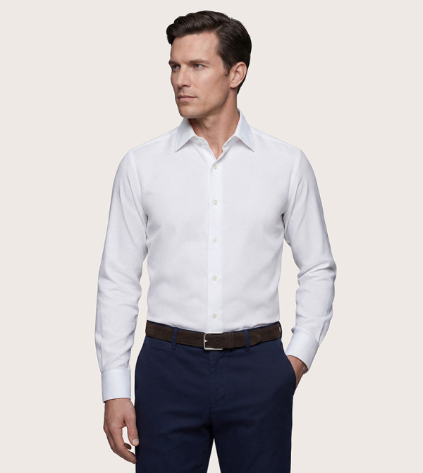 LIPSIA NON-I PERM Solid Long Sleeves Shirt