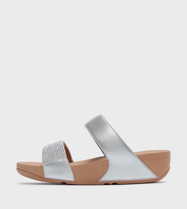 LULU Crystal Embellished Wedge Sandals