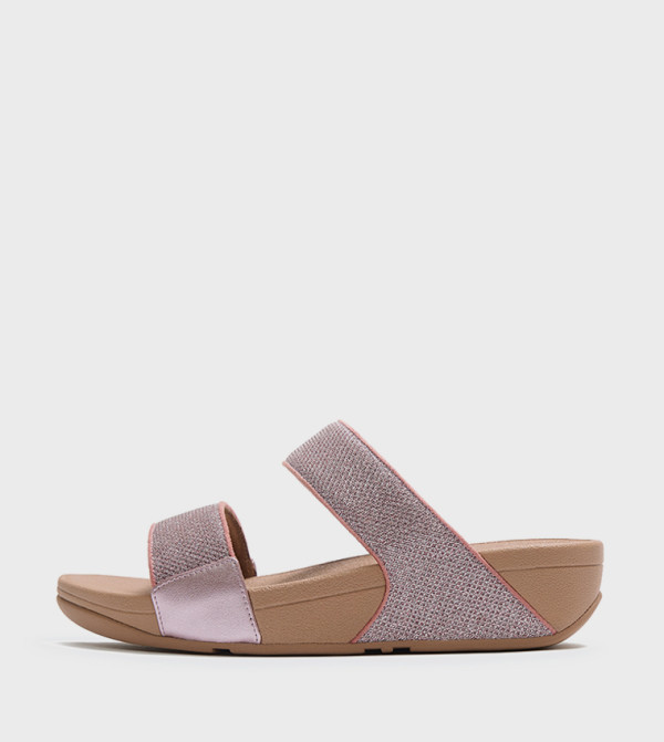LULU Shimmer Glitz Wedge Sandals