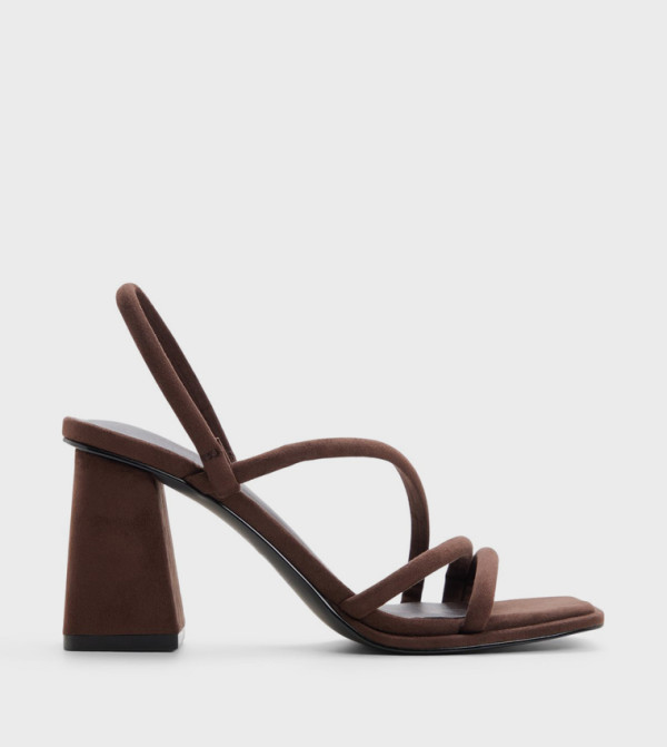 LUXE Strappy Slingback Block Heel Sandals