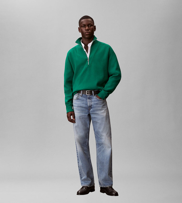 Solid High Neck Sweater