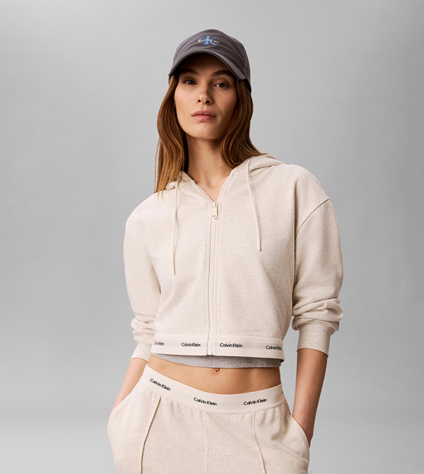 Long Sleeves Terry Crop Jacket