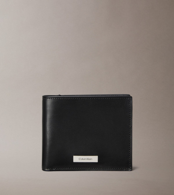 Plaque Logo Bill-Fold Wallet
