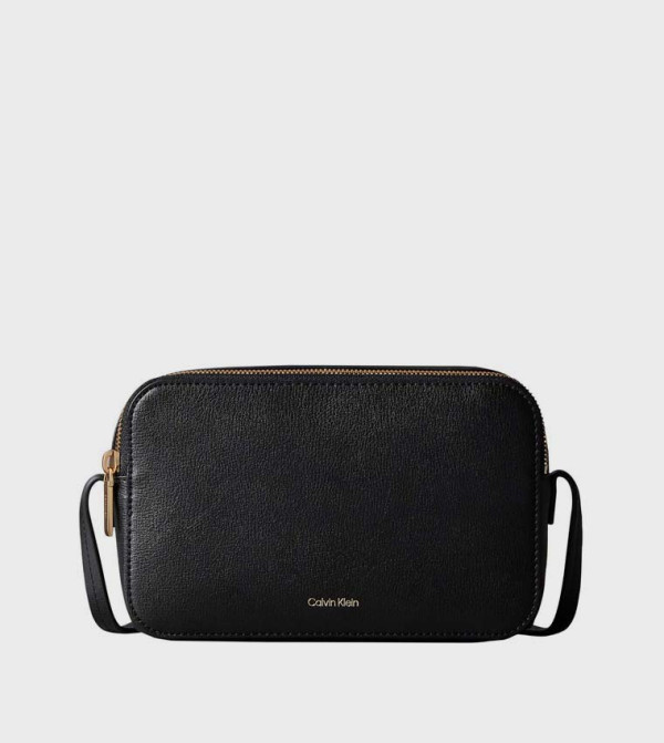 Logo Detail Zippered Camera Bag