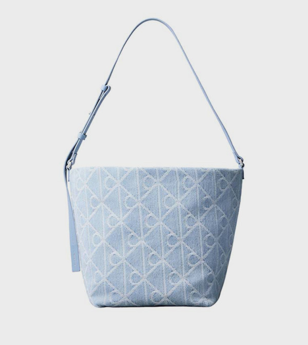 Monogram Denim Bucket Bag