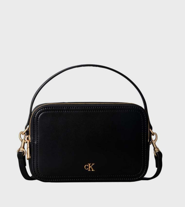 Logo Detail Zippered Camera Bag