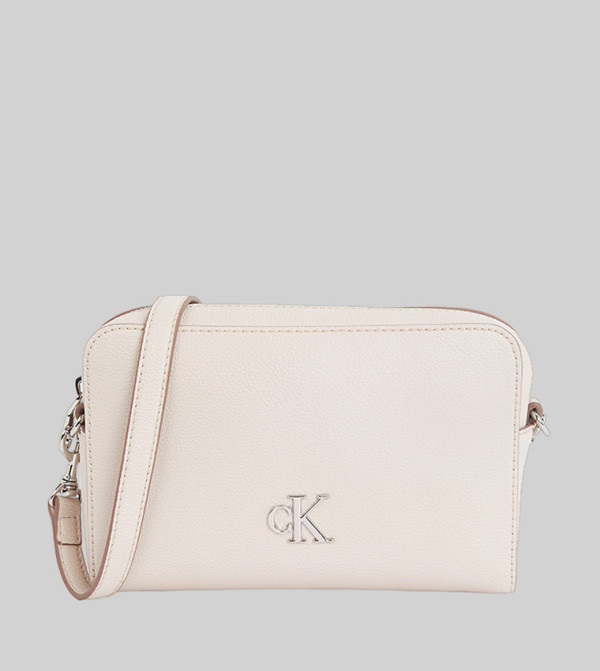 Logo Detail Zip Crossbody Bag