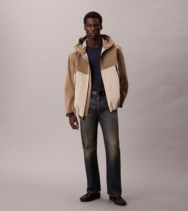Colorblock Zip Hooded Jacket