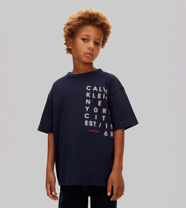Typography Crew Neck Oversized T-Shirt