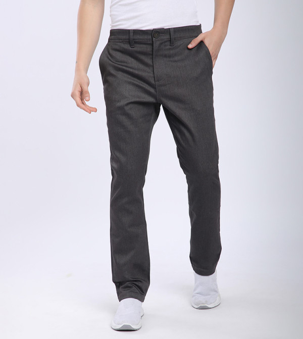 Melange Slim Fit Trousers