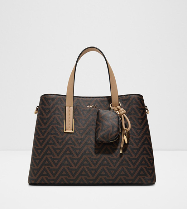 MAELLIA Monogram Patterned Satchel Bag