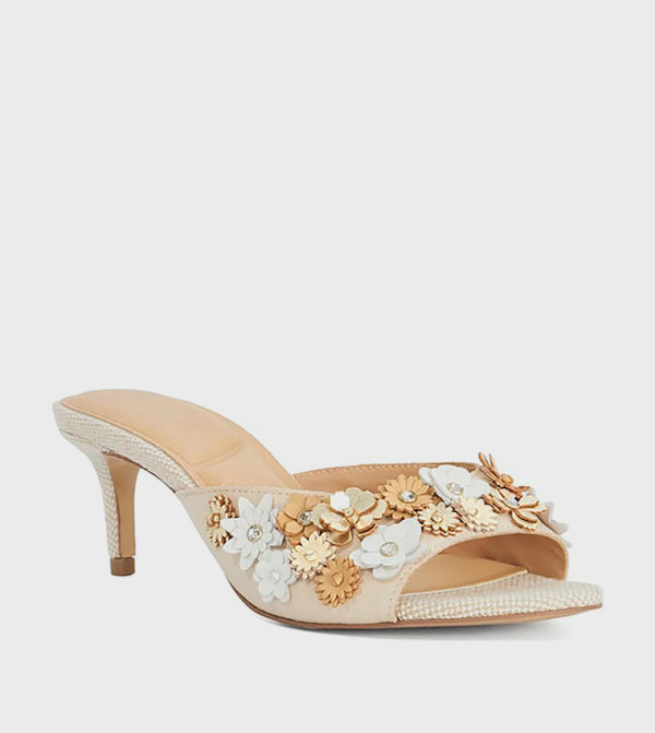 MAIZY Appliqued Heeled Sandals