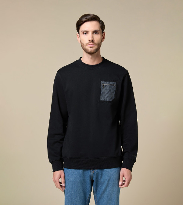 Nightfall Zip Pocket Cotton Sweatshirt