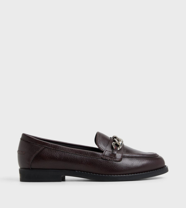 MASIN Metal Accent Slip-On Loafers