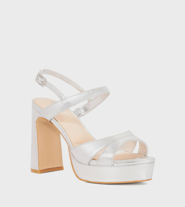 MESSER Open Toe Block Heel Sandals