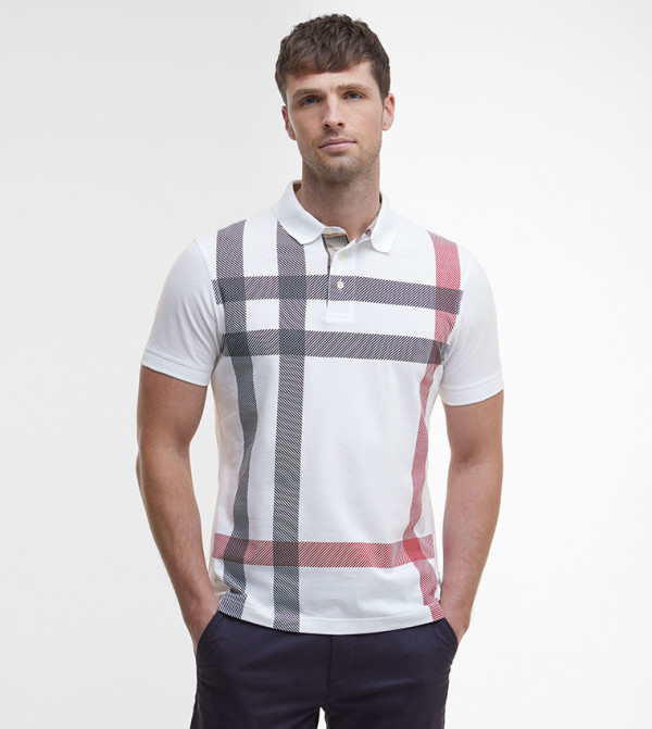 Plaid Blaine Short Sleeves Polo T-Shirt