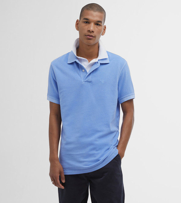 Logo Embroidered Short Sleeves Polo T-Shirt