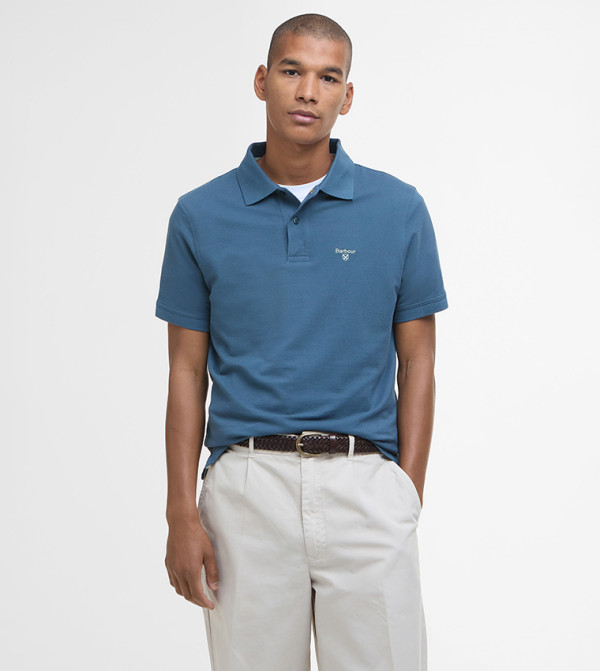Logo Embroidered Short Sleeves Polo T-Shirt