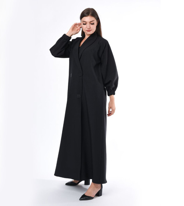 عباية كاجوال بأزرار أمامية