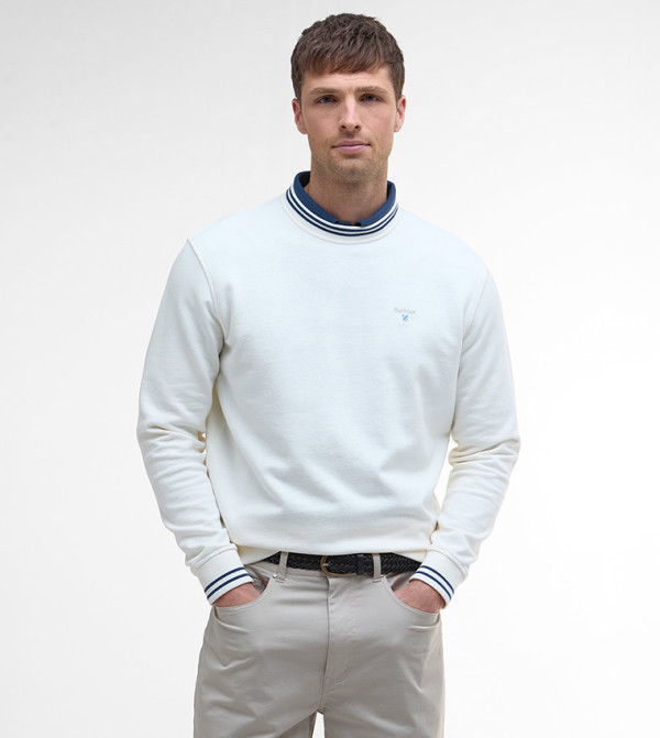 ROSFORD Contrast Tipping Sweatshirt
