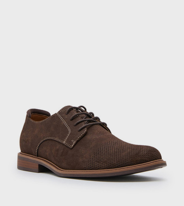MSAVEN Sued Lace-Up Shoes