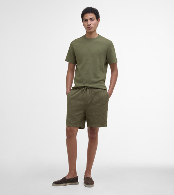 SANDWOOD Waffle Textured Shorts