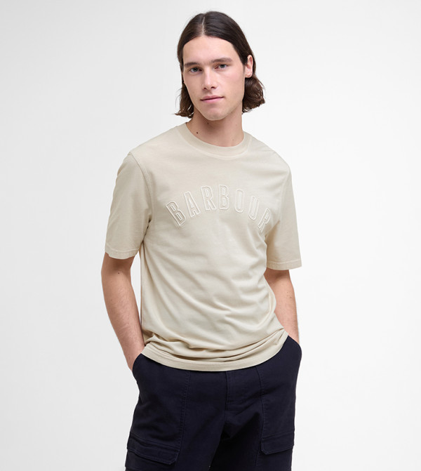 BANFORD Logo Embroidered Relaxed Fit T-Shirt