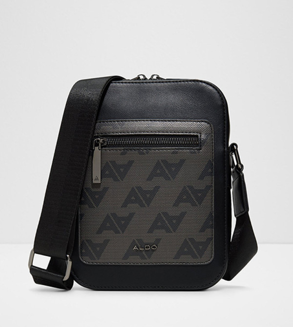 MURVYN Logo Patterned Zippered Reporter Bag