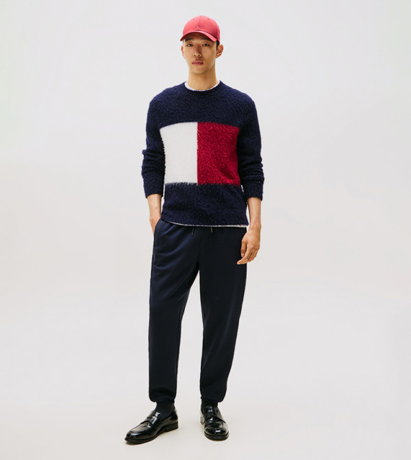 Solid Drawstring Waist Joggers