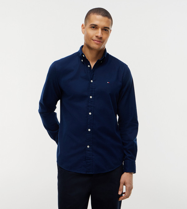 Flag Detail Long Sleeves Shirt