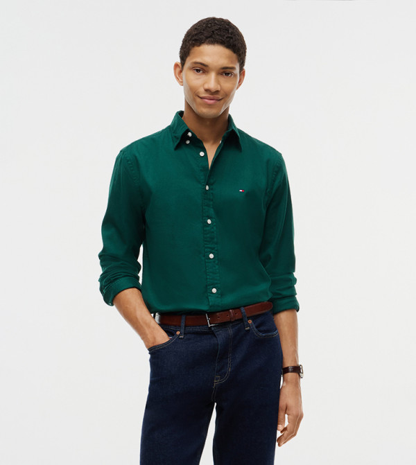 Flag Detail Long Sleeves Shirt