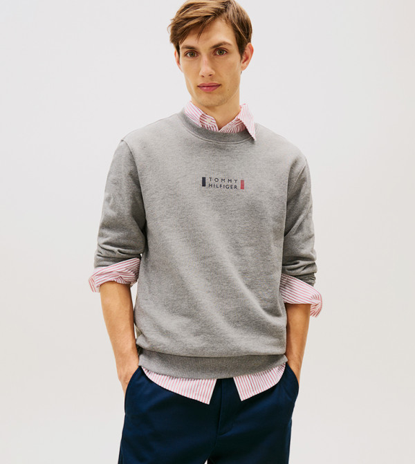 Logo Printed Long Sleeves Sweatshirt