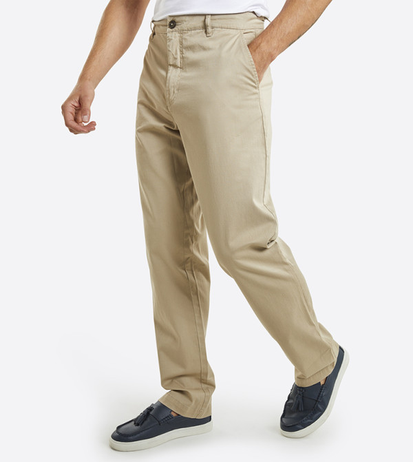 NELSON Solid Mid Rise Trousers